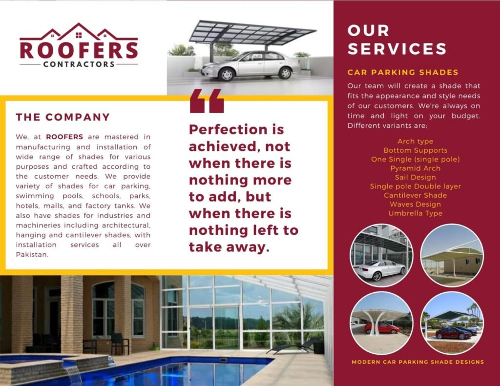 Steel Shades Brochure Page 1