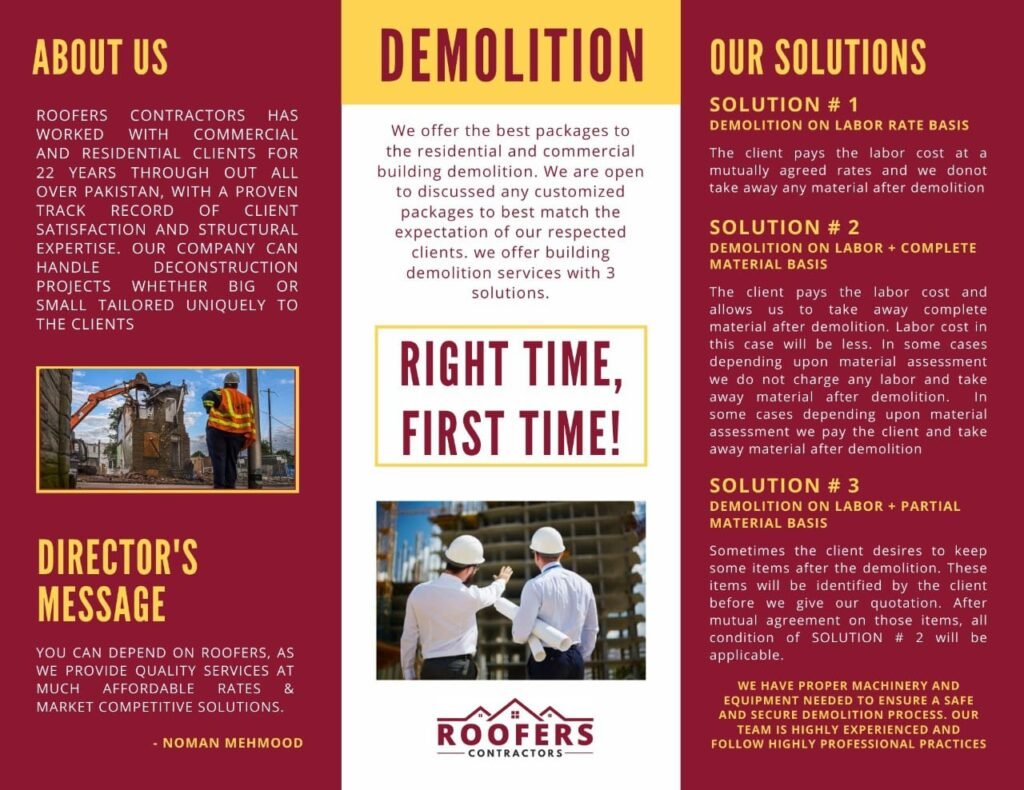 Demolition Brochure Page 2